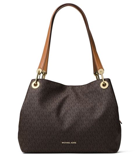 michael kors raven signature large shoulder tote sold in canada|michael kors raven handbag.